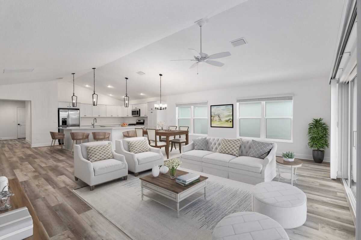Open-plan Home Series interior in The Villages